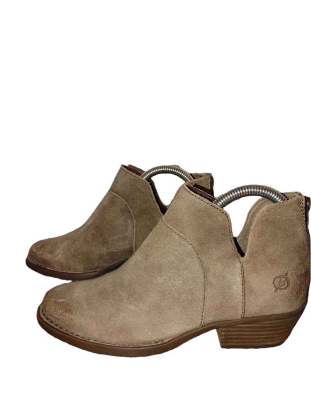 Born Kerri Suede Ankle Booties Size 8M